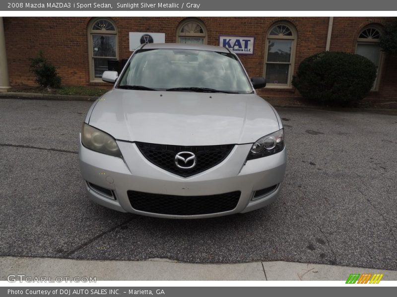 Sunlight Silver Metallic / Gray 2008 Mazda MAZDA3 i Sport Sedan