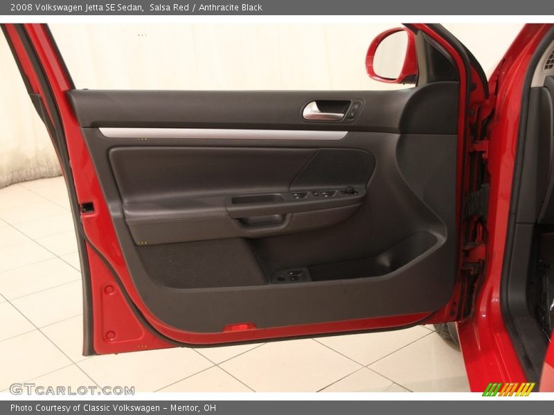 Salsa Red / Anthracite Black 2008 Volkswagen Jetta SE Sedan