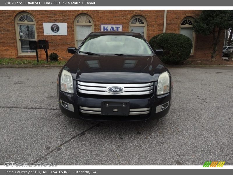 Dark Blue Ink Metallic / Camel 2009 Ford Fusion SEL