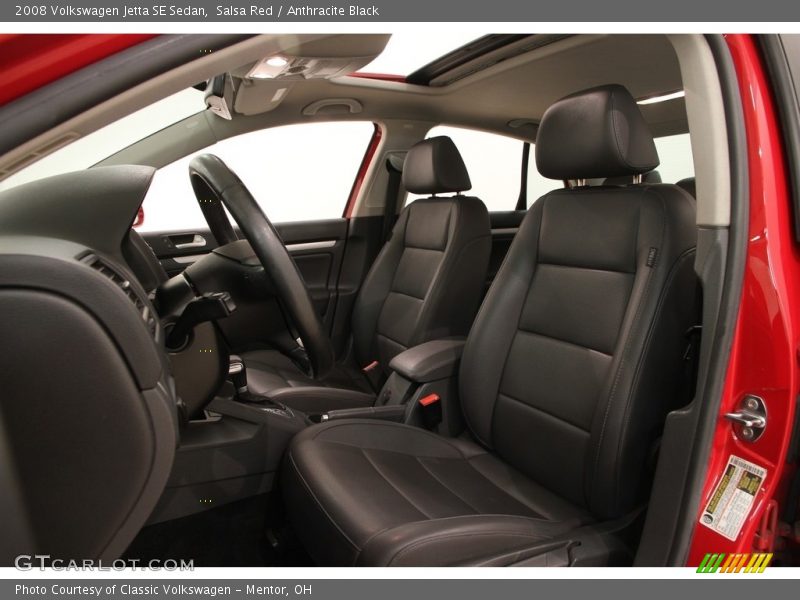 Salsa Red / Anthracite Black 2008 Volkswagen Jetta SE Sedan