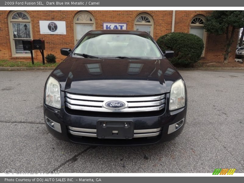 Dark Blue Ink Metallic / Camel 2009 Ford Fusion SEL