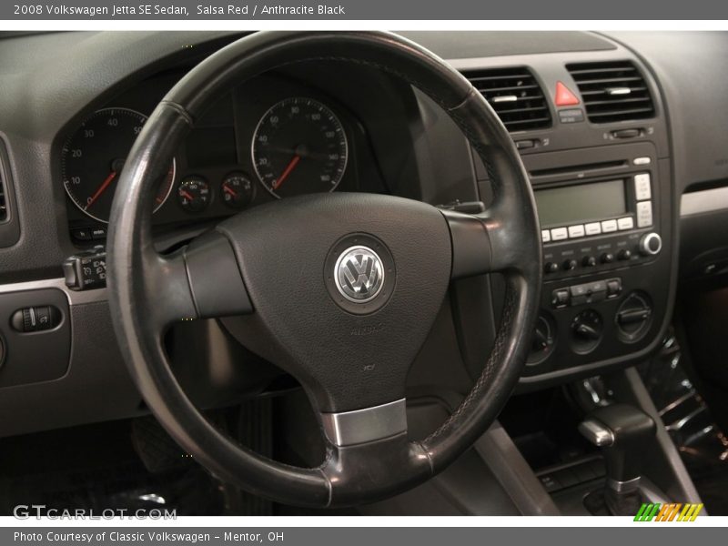Salsa Red / Anthracite Black 2008 Volkswagen Jetta SE Sedan