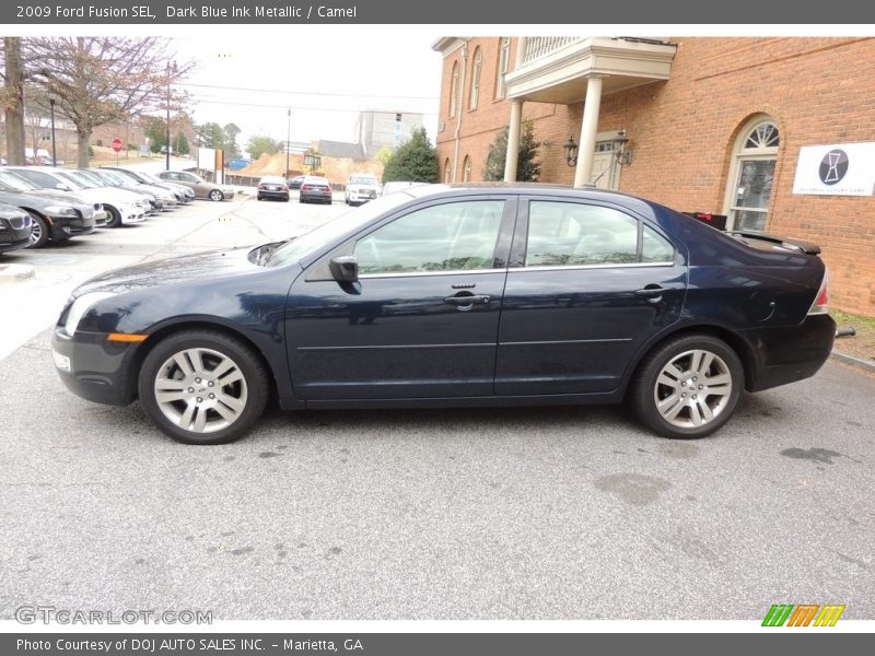 Dark Blue Ink Metallic / Camel 2009 Ford Fusion SEL