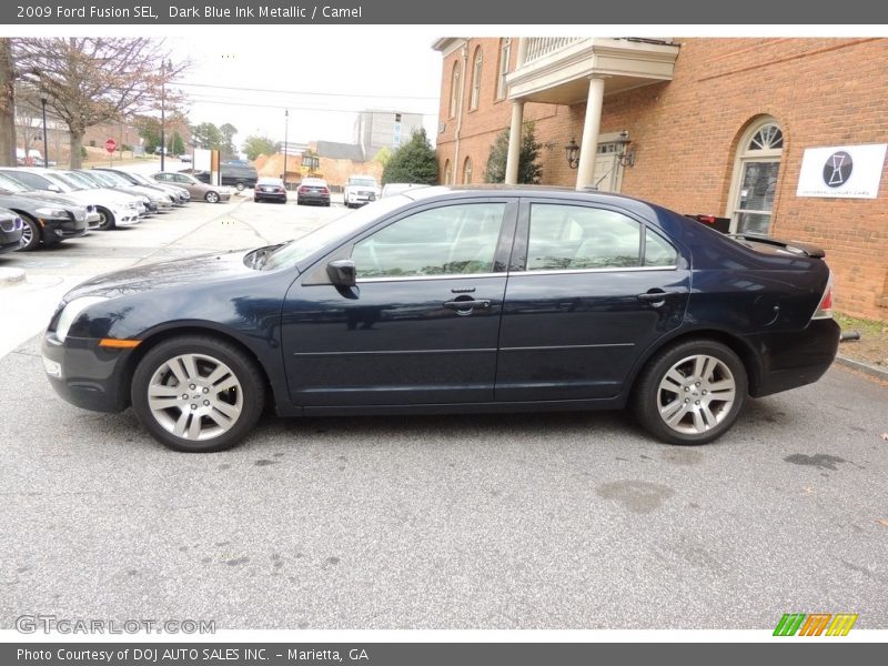 Dark Blue Ink Metallic / Camel 2009 Ford Fusion SEL