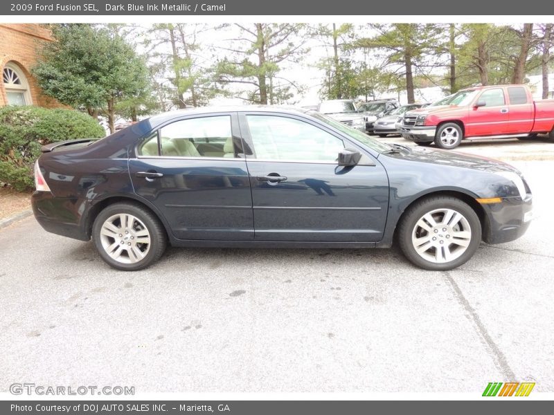 Dark Blue Ink Metallic / Camel 2009 Ford Fusion SEL