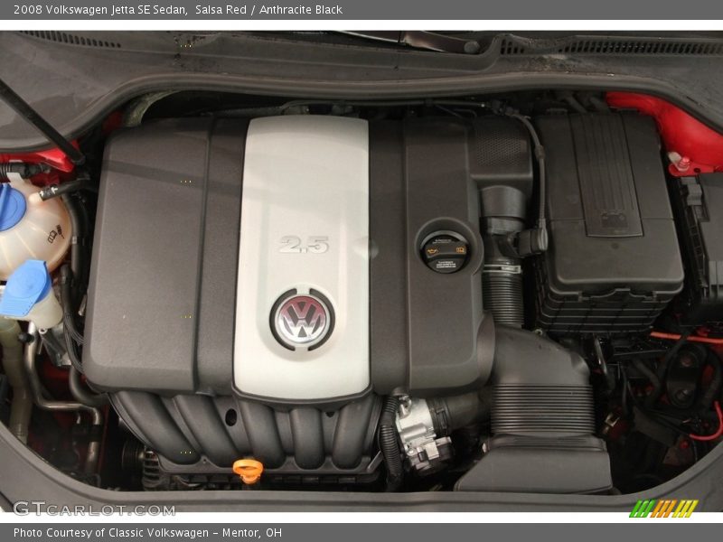 Salsa Red / Anthracite Black 2008 Volkswagen Jetta SE Sedan