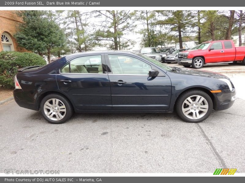 Dark Blue Ink Metallic / Camel 2009 Ford Fusion SEL