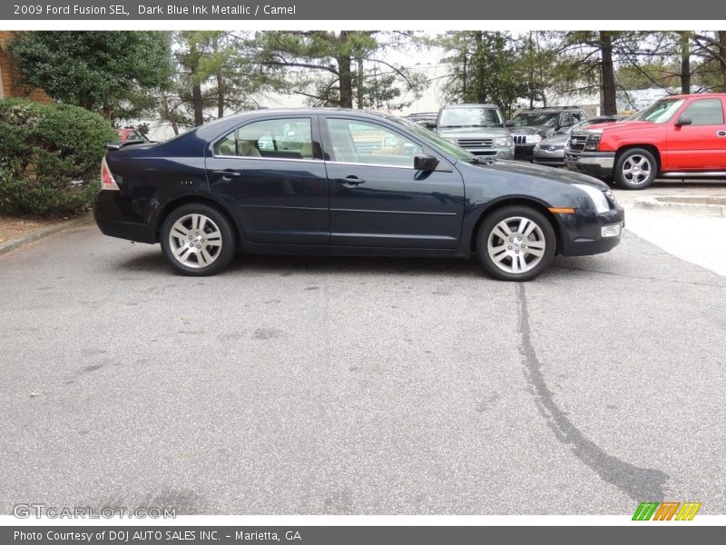 Dark Blue Ink Metallic / Camel 2009 Ford Fusion SEL