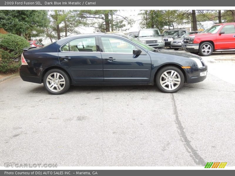 Dark Blue Ink Metallic / Camel 2009 Ford Fusion SEL