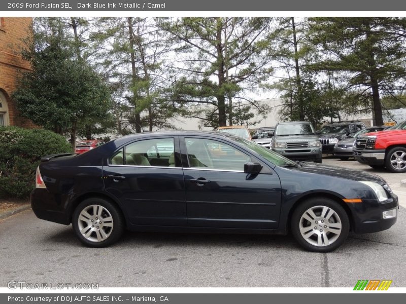 Dark Blue Ink Metallic / Camel 2009 Ford Fusion SEL