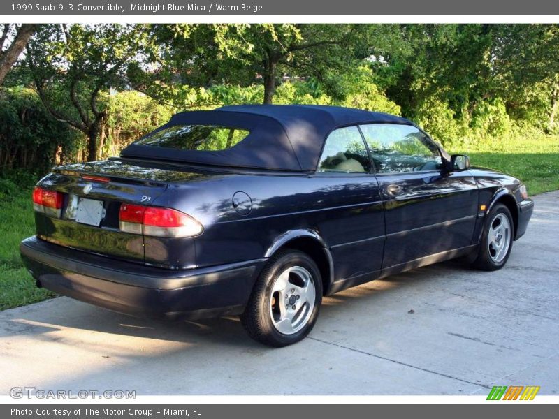 Midnight Blue Mica / Warm Beige 1999 Saab 9-3 Convertible