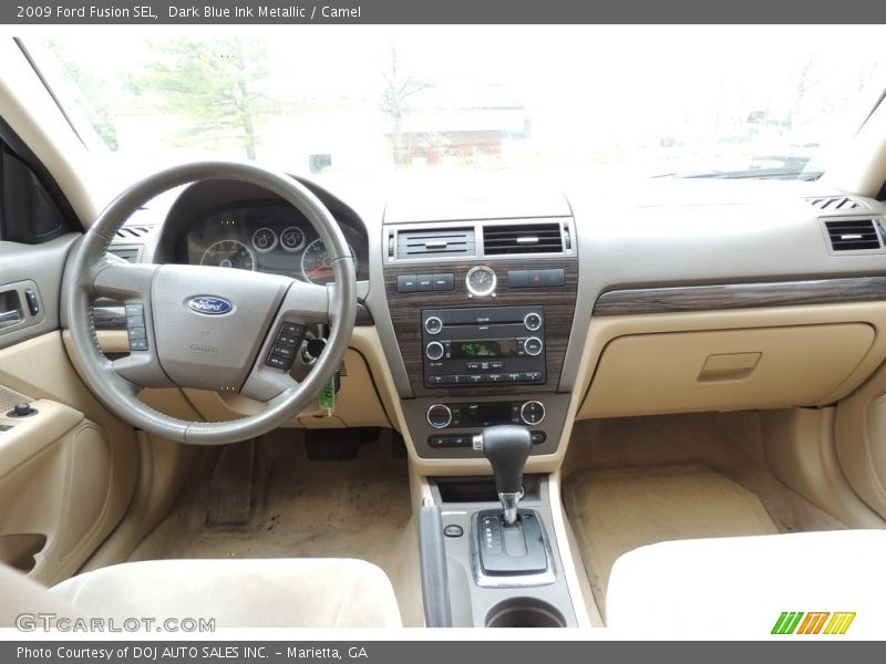 Dark Blue Ink Metallic / Camel 2009 Ford Fusion SEL