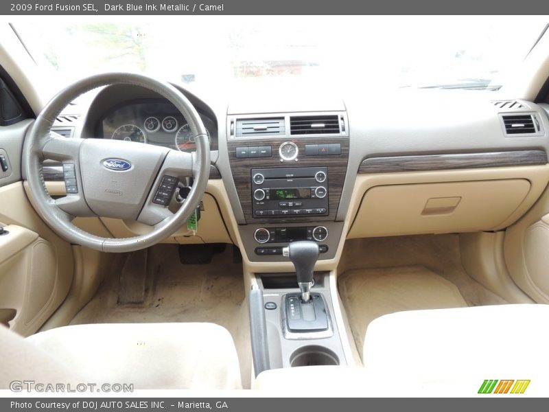 Dark Blue Ink Metallic / Camel 2009 Ford Fusion SEL