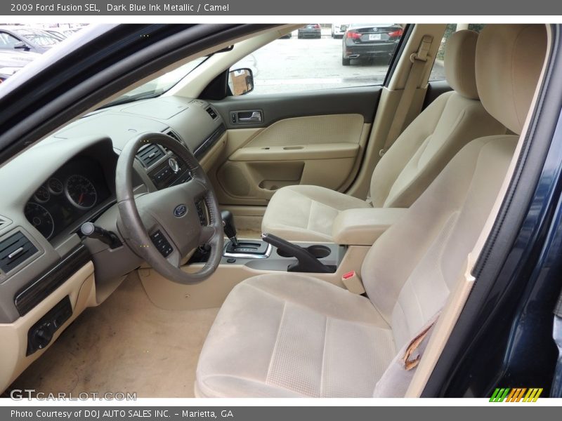 Dark Blue Ink Metallic / Camel 2009 Ford Fusion SEL