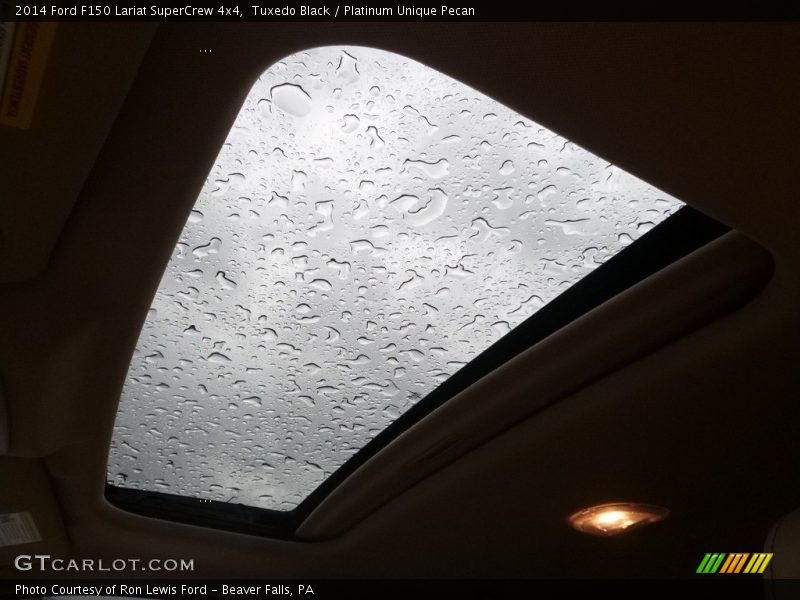 Tuxedo Black / Platinum Unique Pecan 2014 Ford F150 Lariat SuperCrew 4x4