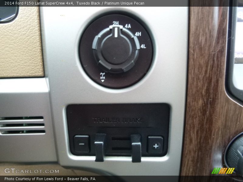 Tuxedo Black / Platinum Unique Pecan 2014 Ford F150 Lariat SuperCrew 4x4