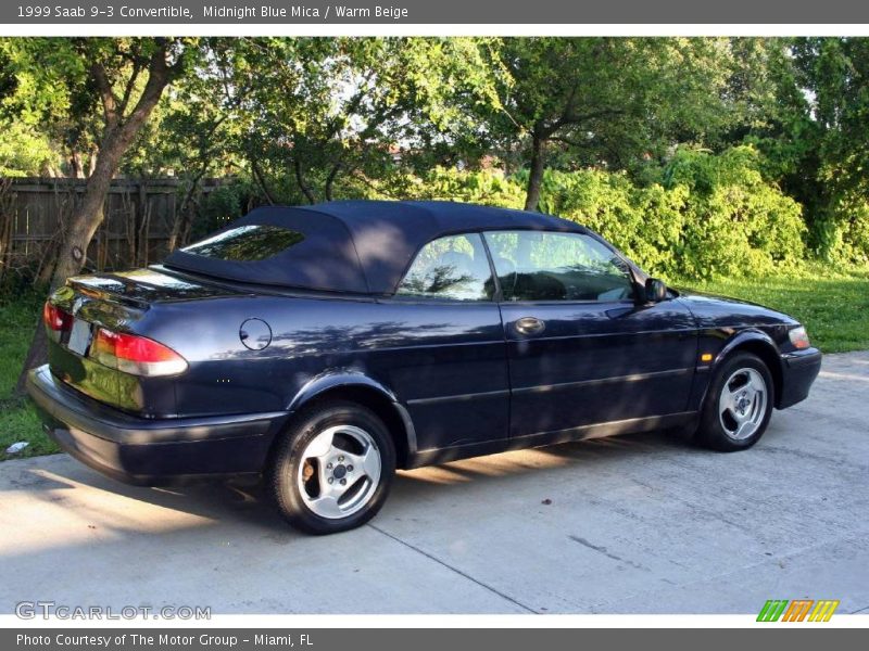 Midnight Blue Mica / Warm Beige 1999 Saab 9-3 Convertible