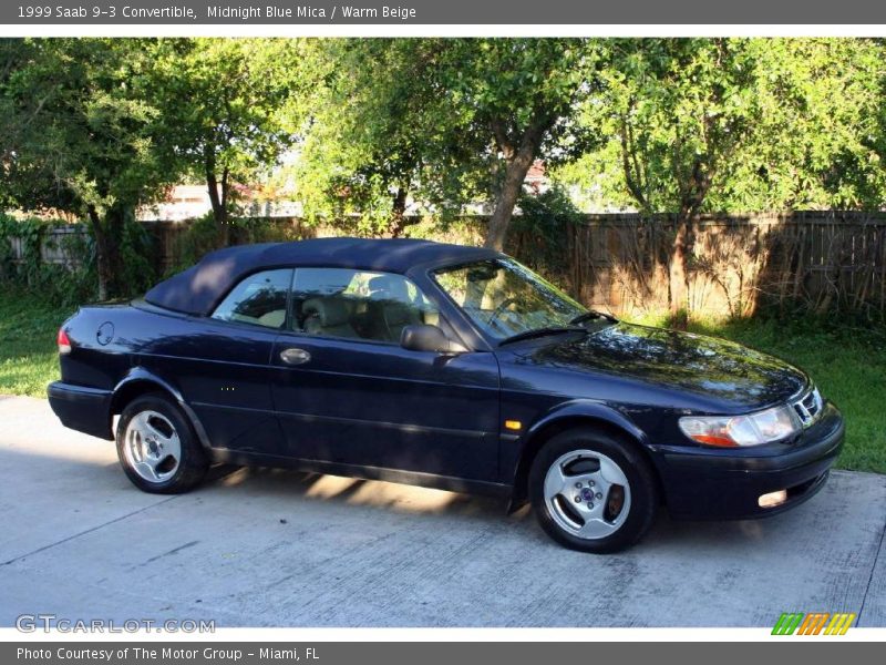 Midnight Blue Mica / Warm Beige 1999 Saab 9-3 Convertible