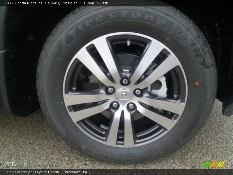 Obsidian Blue Pearl / Black 2017 Honda Ridgeline RTS AWD