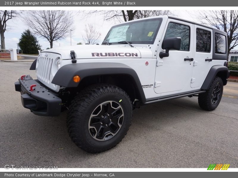 Bright White / Black 2017 Jeep Wrangler Unlimited Rubicon Hard Rock 4x4