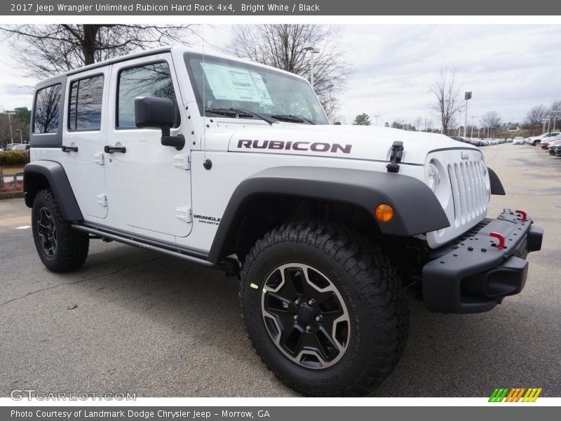 Bright White / Black 2017 Jeep Wrangler Unlimited Rubicon Hard Rock 4x4
