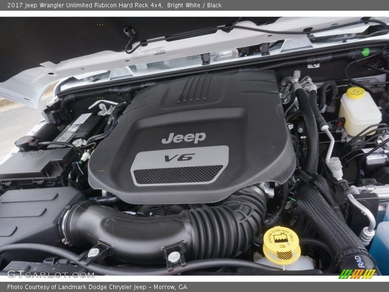 Bright White / Black 2017 Jeep Wrangler Unlimited Rubicon Hard Rock 4x4