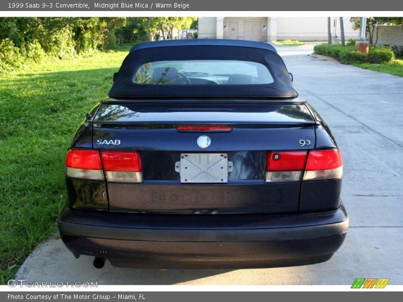Midnight Blue Mica / Warm Beige 1999 Saab 9-3 Convertible