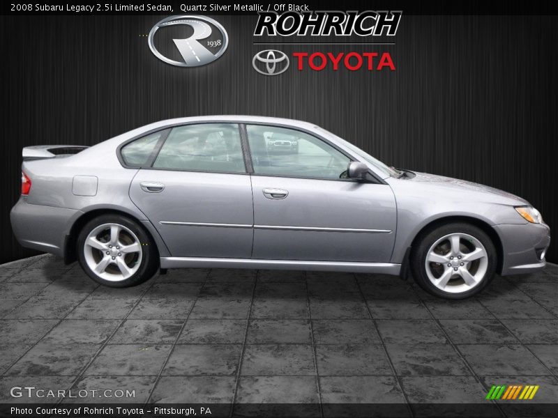Quartz Silver Metallic / Off Black 2008 Subaru Legacy 2.5i Limited Sedan