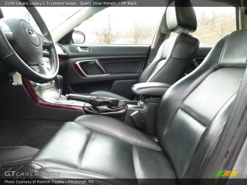 Quartz Silver Metallic / Off Black 2008 Subaru Legacy 2.5i Limited Sedan