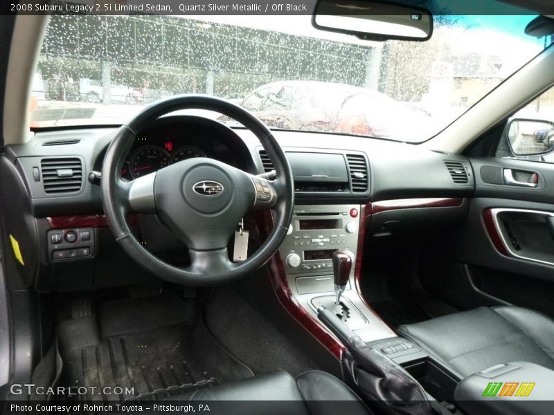 Quartz Silver Metallic / Off Black 2008 Subaru Legacy 2.5i Limited Sedan