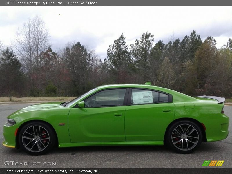 Green Go / Black 2017 Dodge Charger R/T Scat Pack