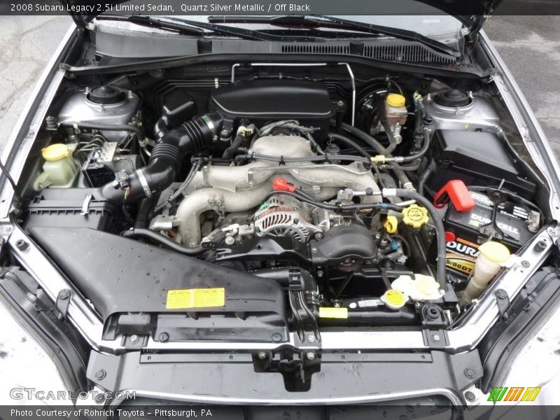 Quartz Silver Metallic / Off Black 2008 Subaru Legacy 2.5i Limited Sedan