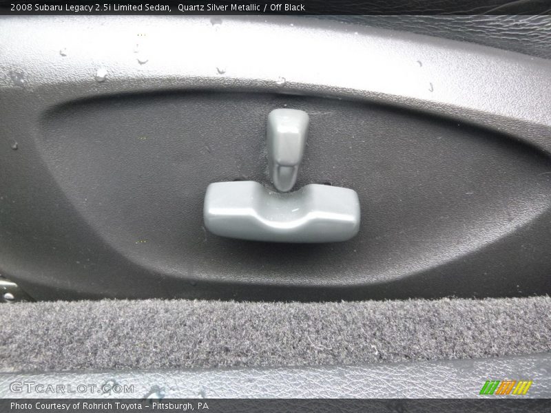 Quartz Silver Metallic / Off Black 2008 Subaru Legacy 2.5i Limited Sedan