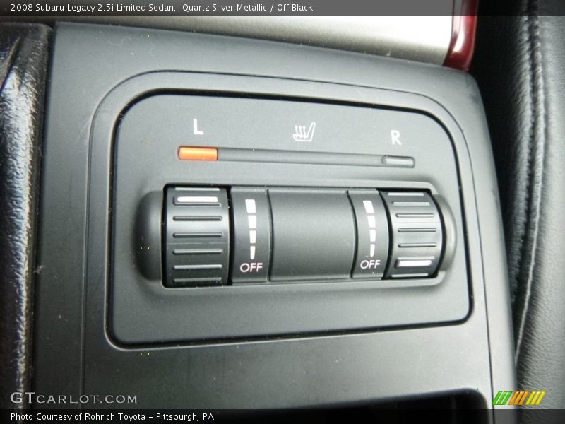 Quartz Silver Metallic / Off Black 2008 Subaru Legacy 2.5i Limited Sedan