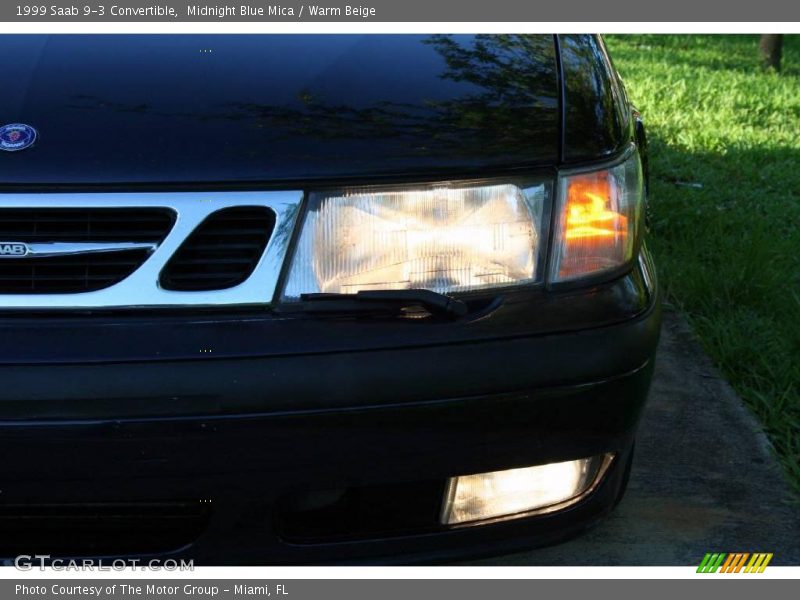 Midnight Blue Mica / Warm Beige 1999 Saab 9-3 Convertible