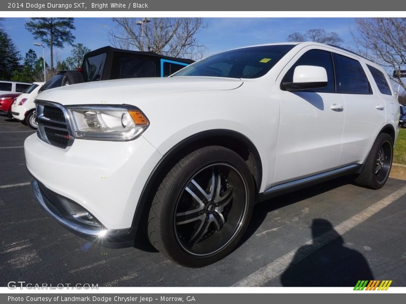 Bright White / Black 2014 Dodge Durango SXT