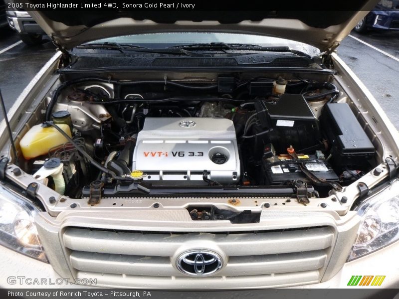 Sonora Gold Pearl / Ivory 2005 Toyota Highlander Limited 4WD
