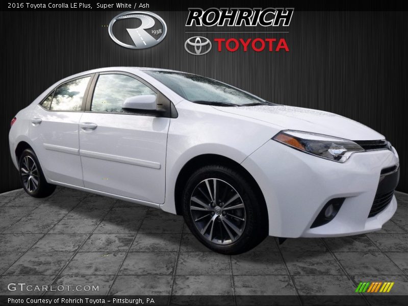 Super White / Ash 2016 Toyota Corolla LE Plus