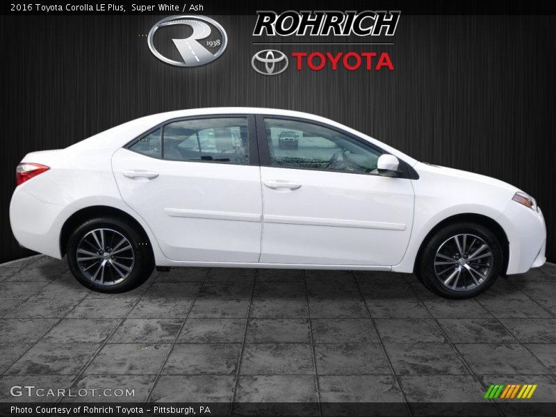 Super White / Ash 2016 Toyota Corolla LE Plus