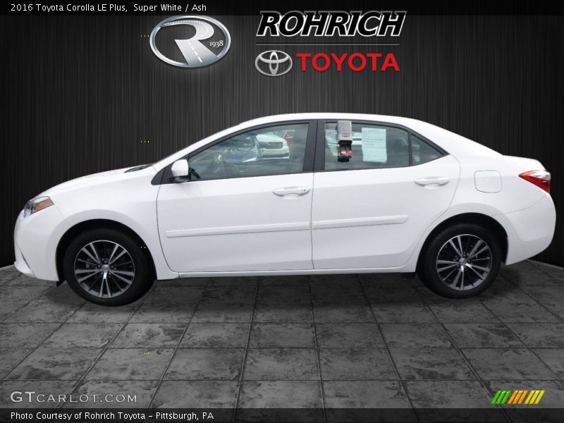Super White / Ash 2016 Toyota Corolla LE Plus