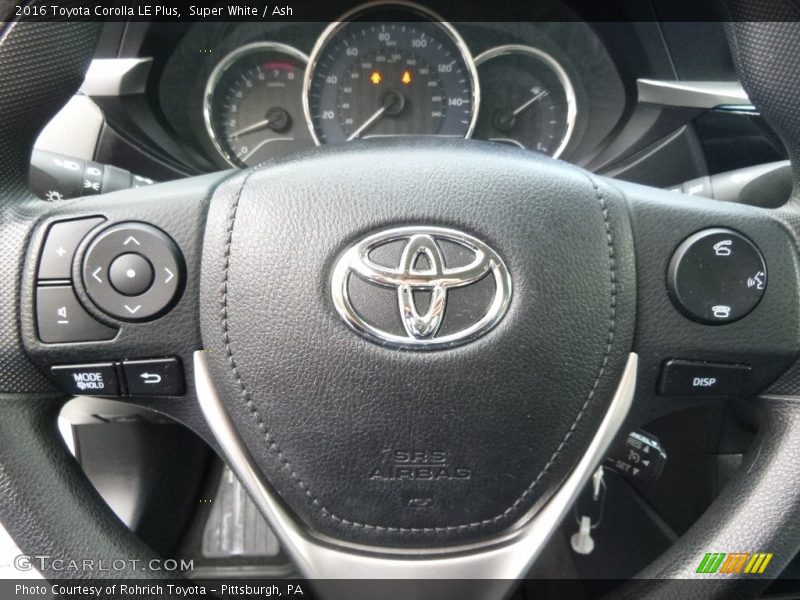 Super White / Ash 2016 Toyota Corolla LE Plus
