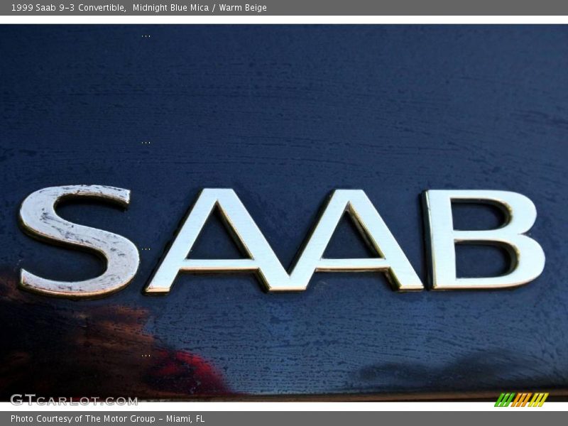 Midnight Blue Mica / Warm Beige 1999 Saab 9-3 Convertible