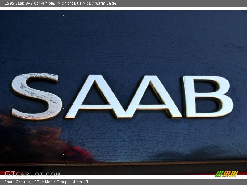 Midnight Blue Mica / Warm Beige 1999 Saab 9-3 Convertible