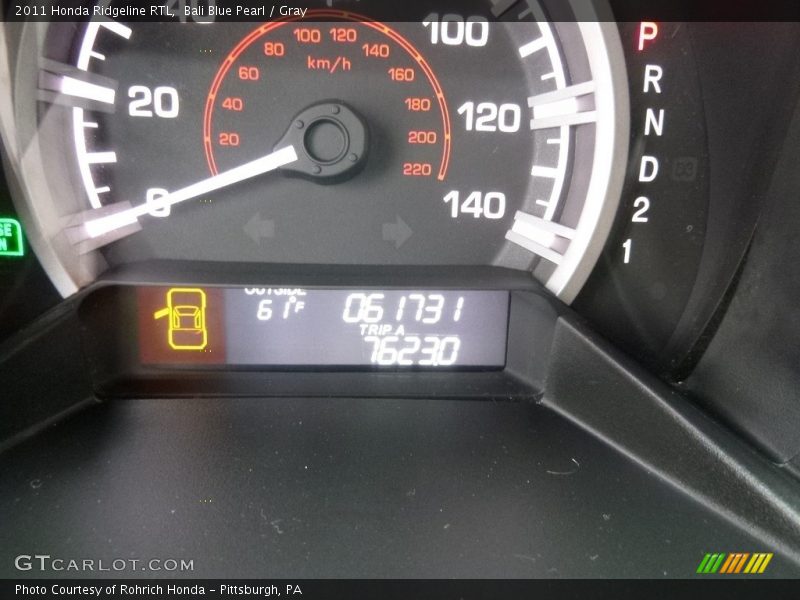Bali Blue Pearl / Gray 2011 Honda Ridgeline RTL