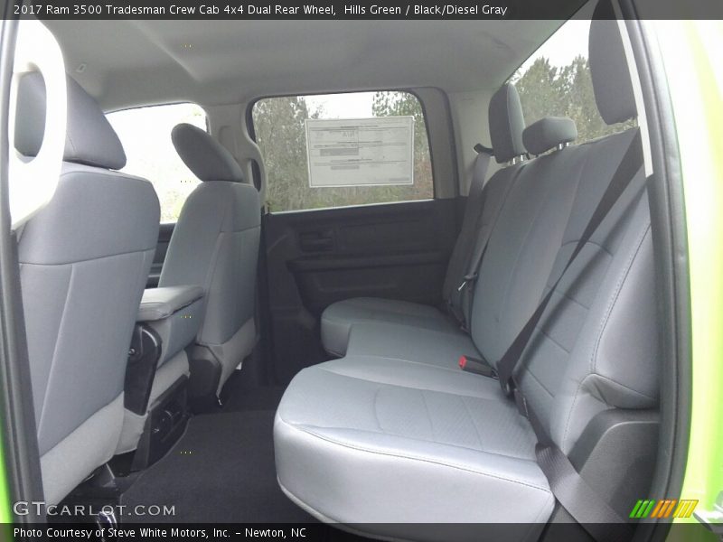 Rear Seat of 2017 3500 Tradesman Crew Cab 4x4 Dual Rear Wheel