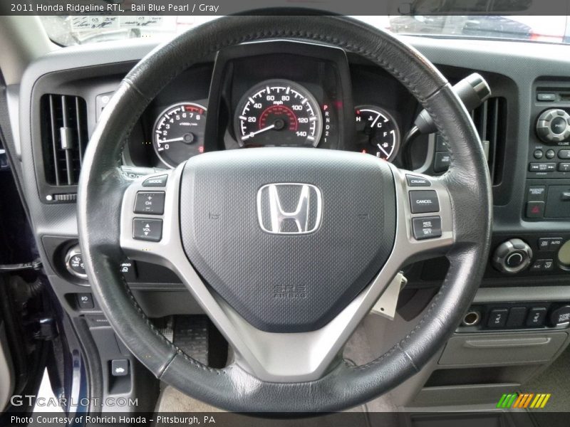 Bali Blue Pearl / Gray 2011 Honda Ridgeline RTL