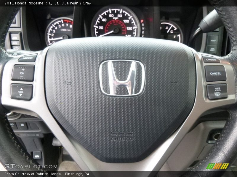 Bali Blue Pearl / Gray 2011 Honda Ridgeline RTL