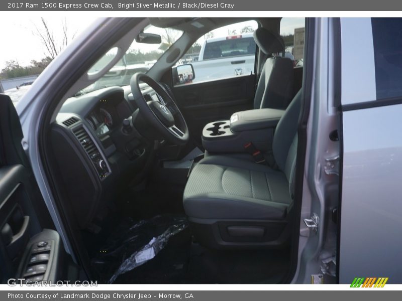 Bright Silver Metallic / Black/Diesel Gray 2017 Ram 1500 Express Crew Cab