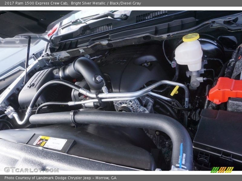 Bright Silver Metallic / Black/Diesel Gray 2017 Ram 1500 Express Crew Cab