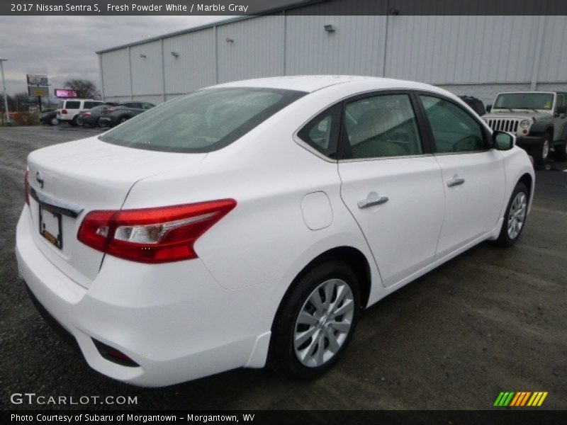 Fresh Powder White / Marble Gray 2017 Nissan Sentra S